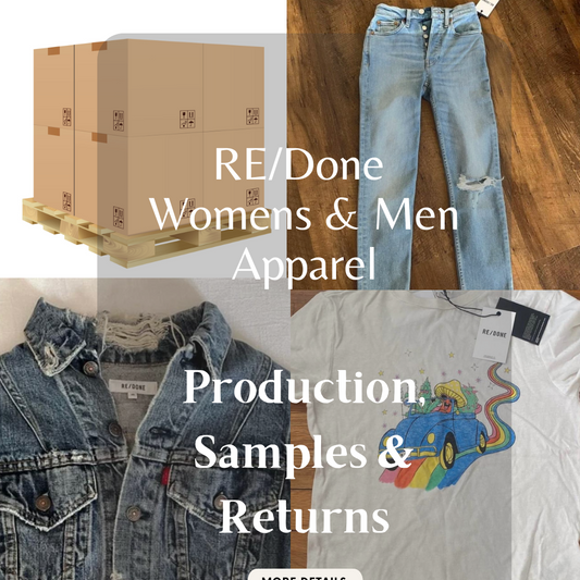 RE/DONE | Women's & Men's Apparel | Production, Samples & Returns | 1,500 Piece Lots