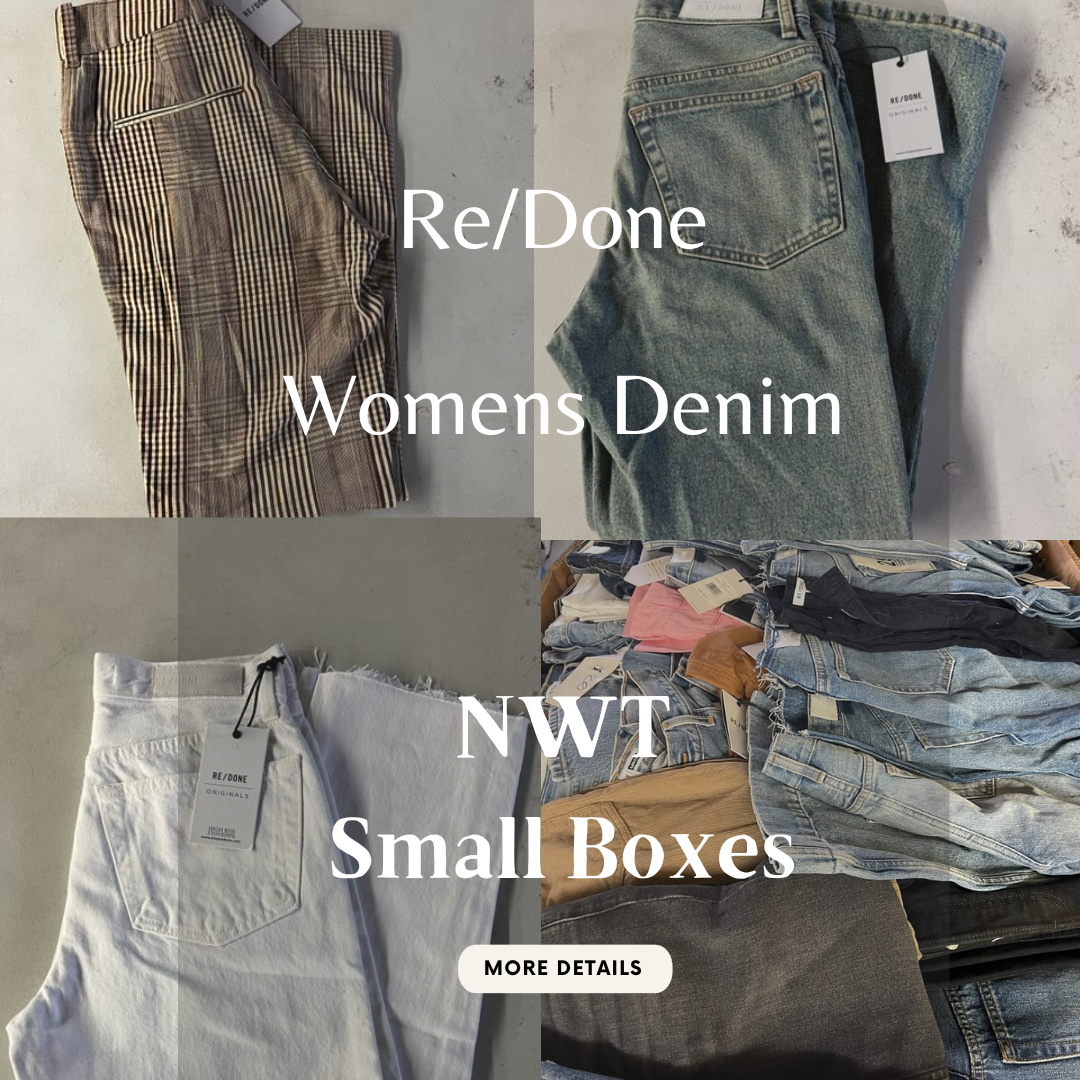 RE/DONE | Women's Denim | NWT | Small Box | 10 Piece Min.