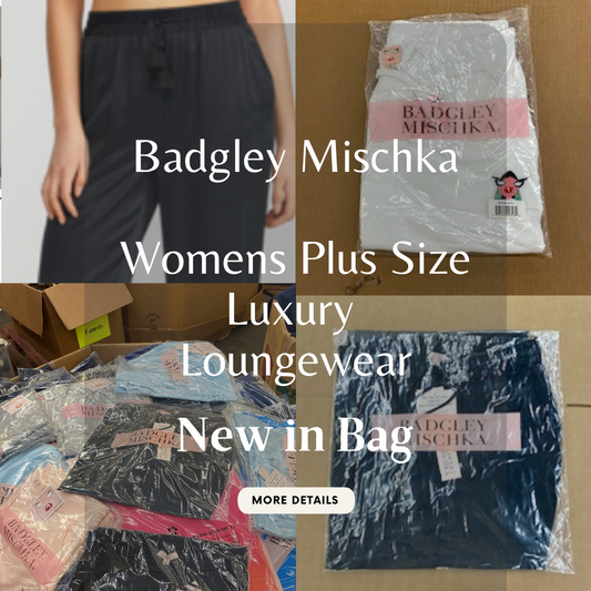 Badgley Mischka | Plus Size | Women's Luxury Loungewear | New w/Polybag | Small Box | 5 Piece Min.