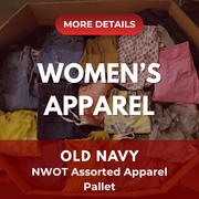 OLD NAVY | Assorted Women's Apparel | NWOT | 916 Pieces | Pallet #PA-650