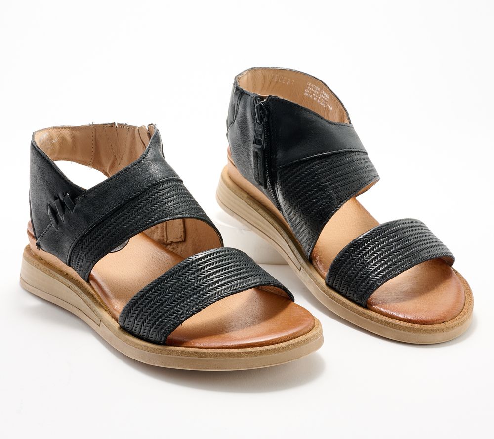 Miz Mooz Leather Sandals - Cece — Black (manufacturer stock photo)
