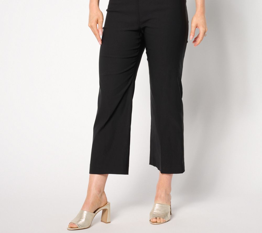 NIC+ZOE Polished Wonderstretch Crop Pant — Black Onyx (manufacturer stock photo)