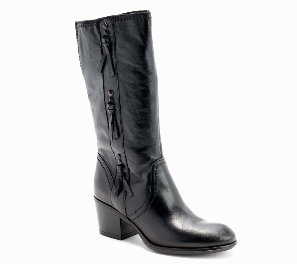 Miz Mooz Leather Tall Shaft Boots - Torrence — Black; manifested style, manufacturer stock photo