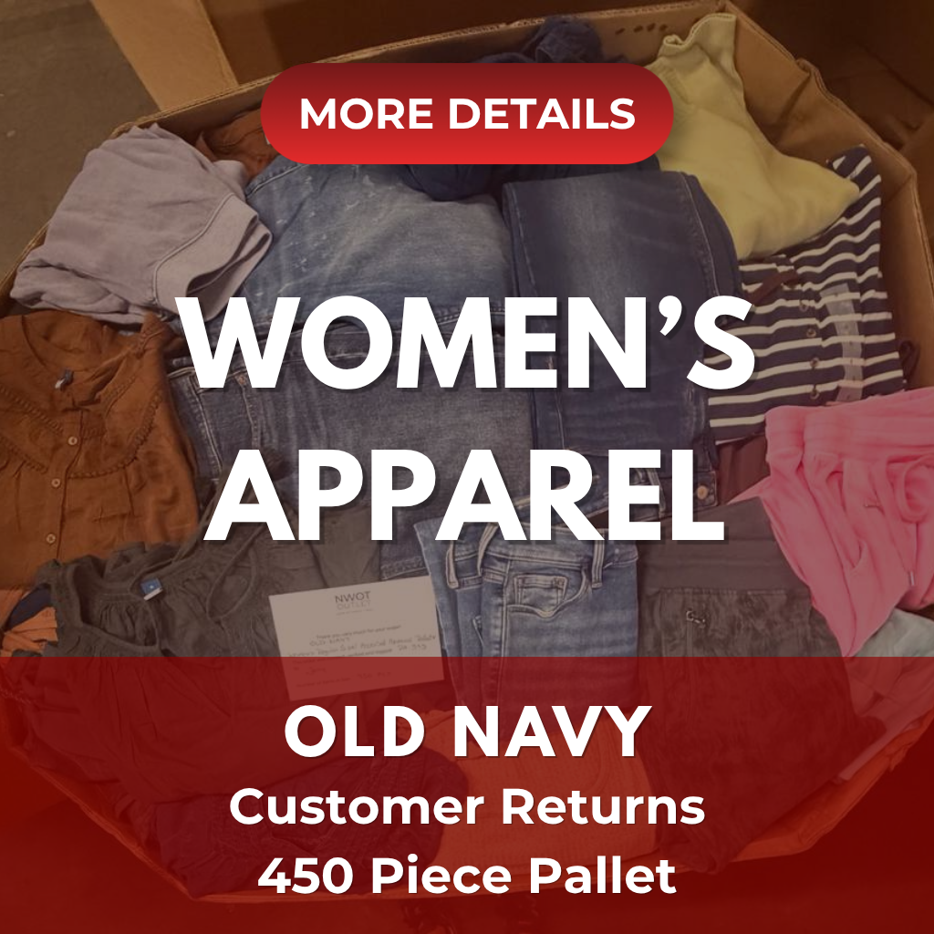 Old Navy Women's | Assorted Apparel | 450 Pieces | NWT | Pallet #PA-595