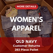 Old Navy Women's | Assorted Apparel | 283 Pieces | NWT | Pallet #PA-596
