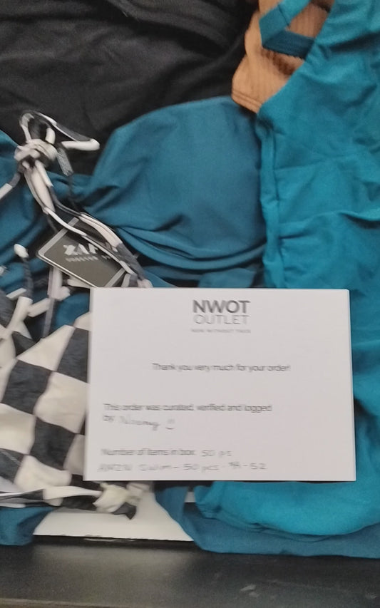 AMZN | Women's Assorted Swimwear Sets | NWT/NIB | SILVER Box | 50 Pieces | Small Box #A-52