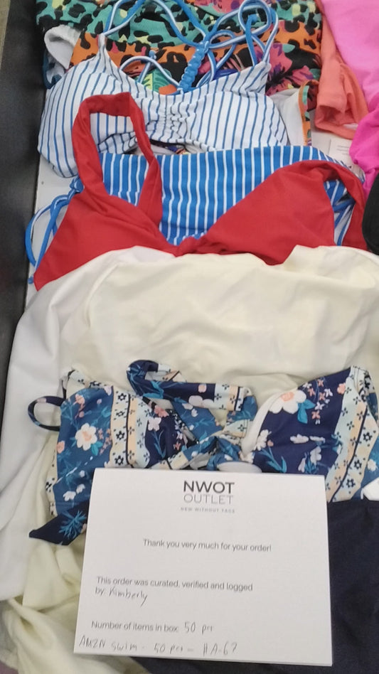 AMZN | Women's Assorted Swimwear Sets | NWT/NIB | 50 Pieces | Small Box #A-67