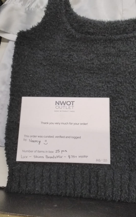 SKIMS & MORE | Women's Assorted Apparel | BRANDED BOX | Shelf-Pulls/Returns | 25 Pieces | Small Box #AG-20