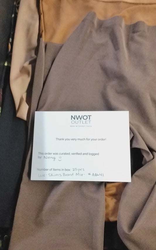 SKIMS & MORE | Women's Assorted Apparel | BRANDED BOX | Shelf-Pulls/Returns | 25 Pieces | Small Box #AG-41