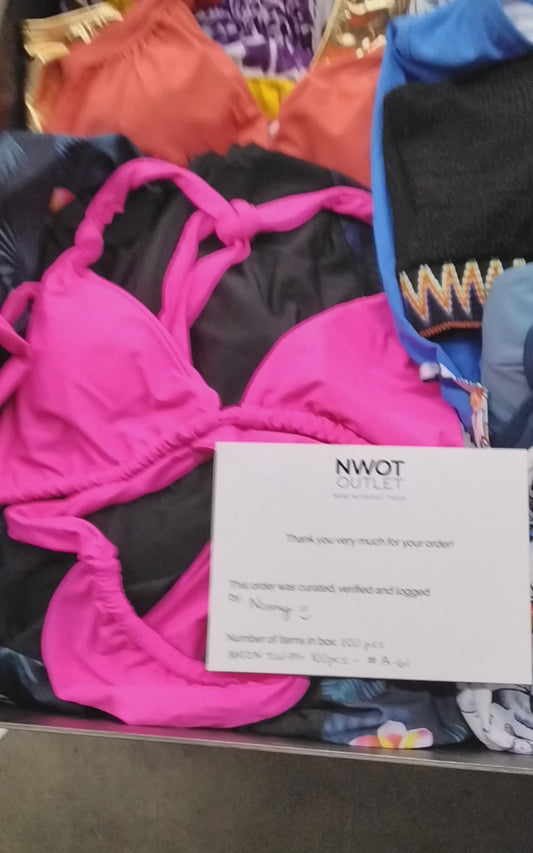AMZN | Women's Assorted Swimwear Sets | NWT/NIB | SILVER Box | 100 Pieces | Small Box #A-61