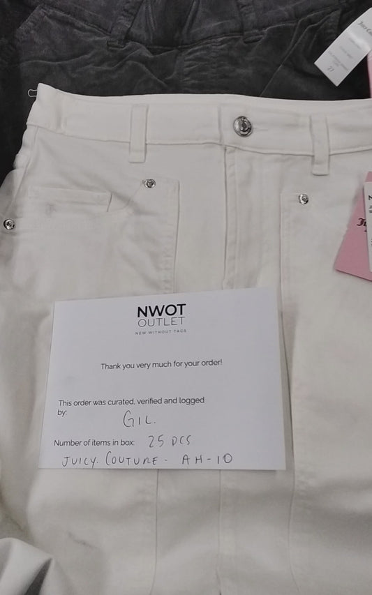 JUICY COUTURE | Women's Assorted Apparel | BRANDED BOX | NWT | 25 Pieces | Small Box #AH-10