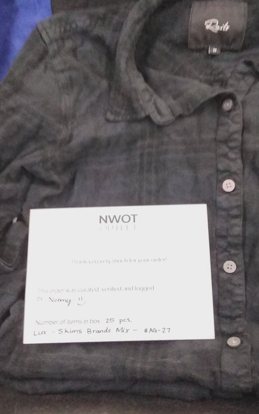 SKIMS & MORE | Women's Assorted Apparel | BRANDED BOX | Shelf-Pulls/Returns | 25 Pieces | Small Box #AG-27