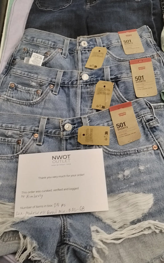 MADEWELL & MORE | Women's Assorted Apparel | BRANDED BOX | Shelf-Pulls/Returns | 25 Pieces | Small Box #AG-68