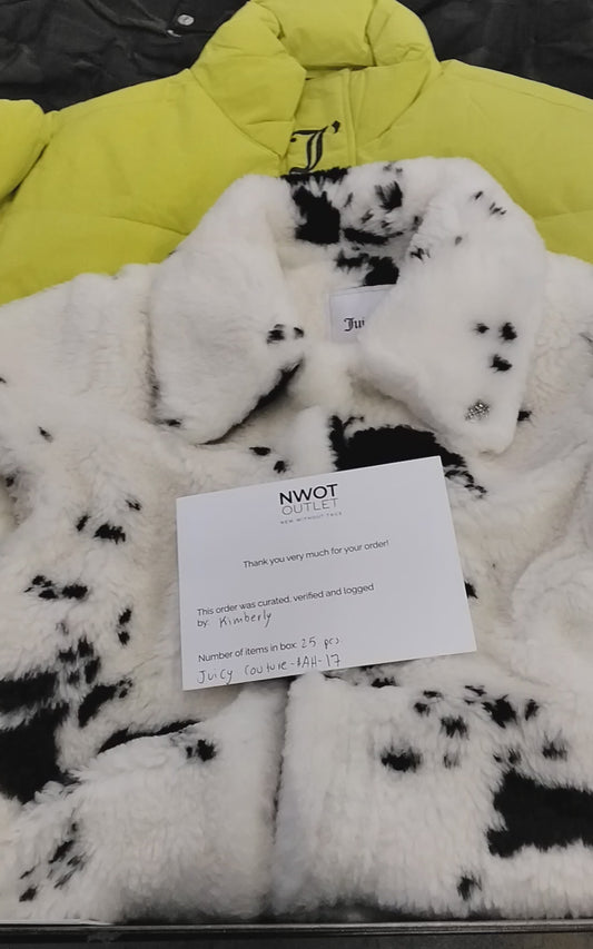 JUICY COUTURE | Women's Assorted Apparel | BRANDED BOX | NWT | 25 Pieces | Small Box #AH-17