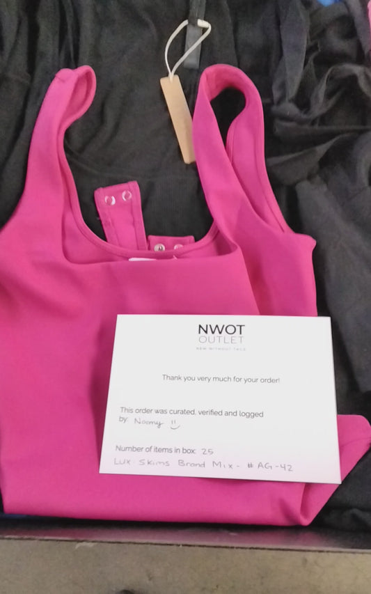 SKIMS & MORE | Women's Assorted Apparel | BRANDED BOX | Shelf-Pulls/Returns | 25 Pieces | Small Box #AG-42