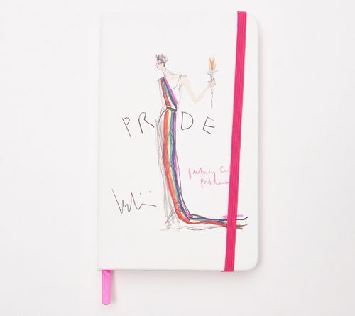 A544515 Isaac Mizrahi Live! Pride Notebook — Rainbow; QVC stock photo