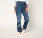 A699631 Driftwood Jeans Royce Straight Leg Jean - Dnm on Denim — Denim on Denim; QVC stock photo