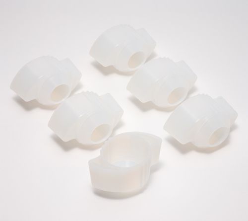 V55519 Sophist-A-Care Set of 6 Silicone EZ Door Knob Grip Covers — Clear; QVC stock photo