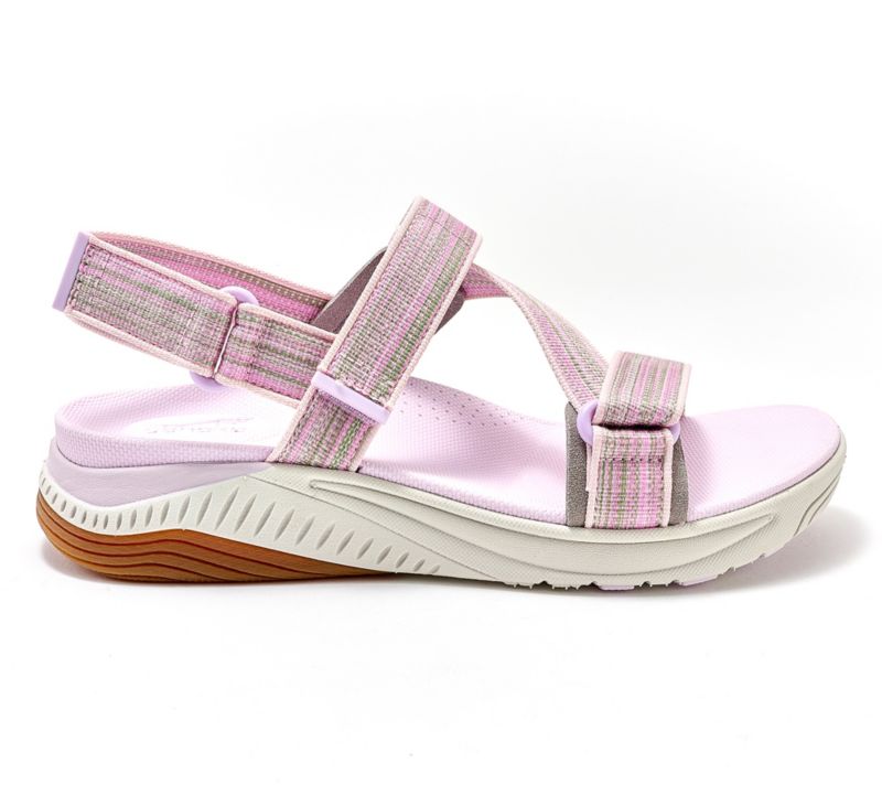 A637783 Dansko Adjustable Sport Sandals - Rayna — Lilac Multi; QVC stock photo, additional product view