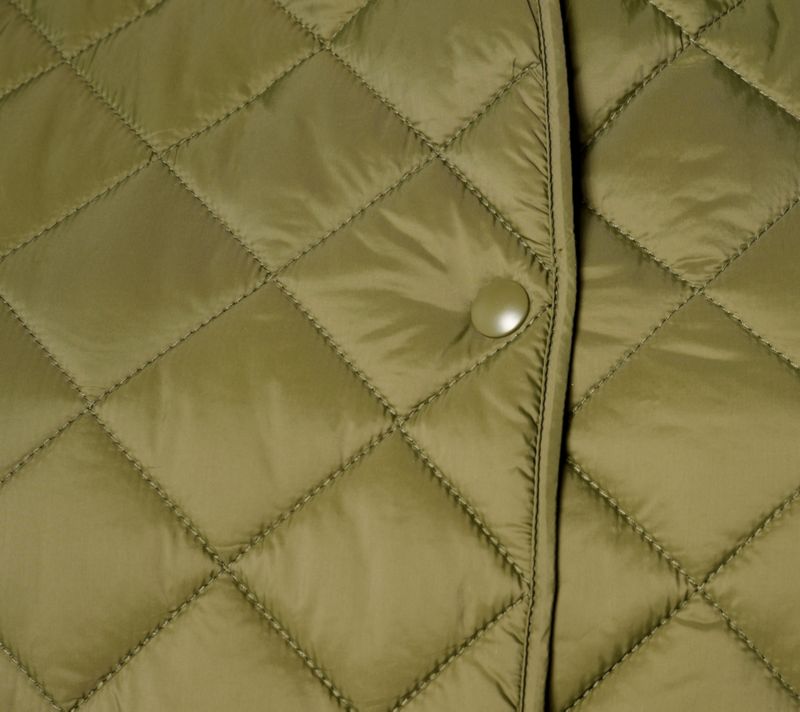 A655191 Joan Rivers Quilted 3/4 Sleeve Button Back Detailed Jacket — Dark Olive; QVC stock photo, additional product view