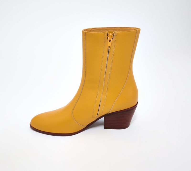A666056 Intentionally Blank Leather Mid Shaft Boots — Soleil; QVC stock photo, additional product view