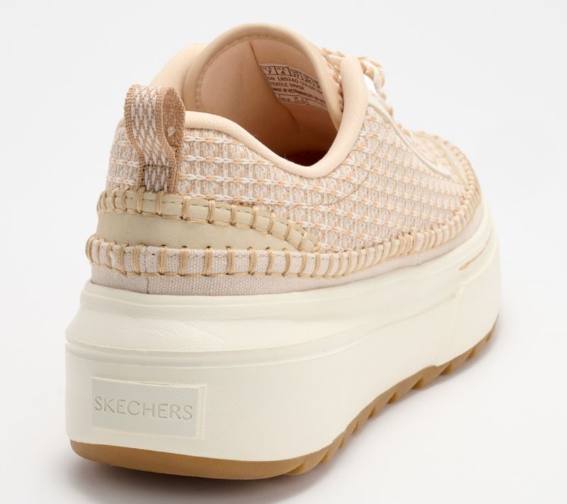 A674881 Skechers Cordova Saw Vegan Lace-Up Court Sneakers-DayOff — Natural; QVC stock photo, additional product view
