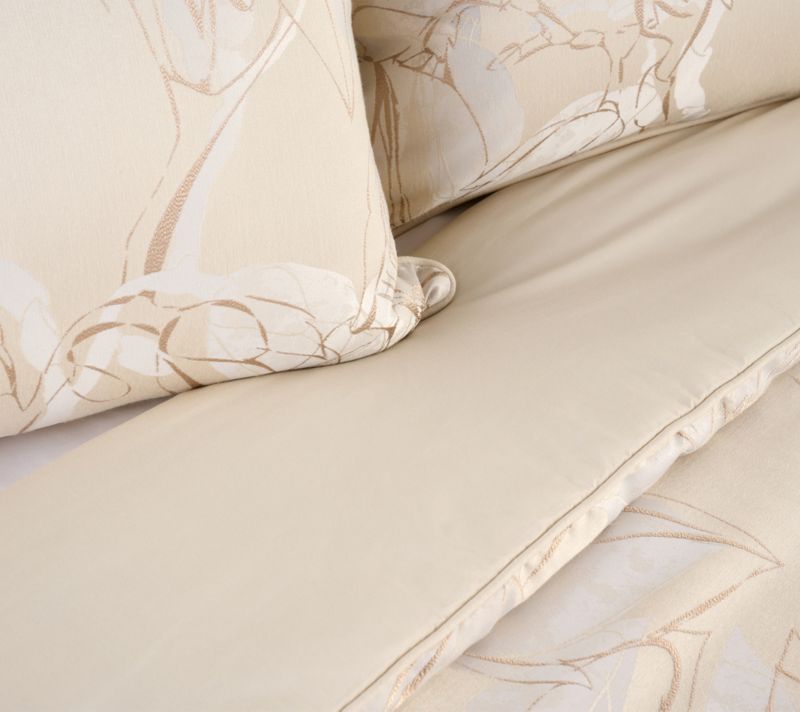 H485580 Northern Nights Layered Floral Comforter & Sham Set- Twin — Sand; QVC stock photo, additional product view