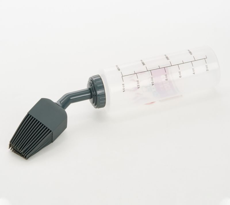 K62955 Corky's Set of 3 Sauce Bottles with Silicone Brush Head — standard configuration; QVC stock photo, additional product view