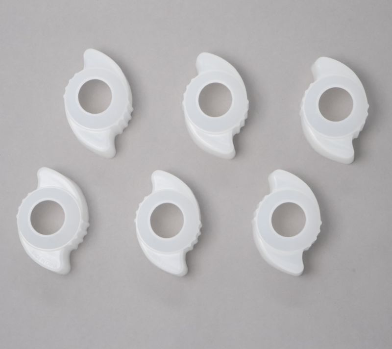 V55519 Sophist-A-Care Set of 6 Silicone EZ Door Knob Grip Covers — Clear; QVC stock photo, additional product view