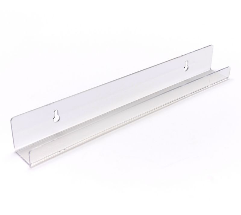 V58079 c e ll a 4-Piece 15" Clear Picture Shelves — Clear; QVC stock photo, additional product view