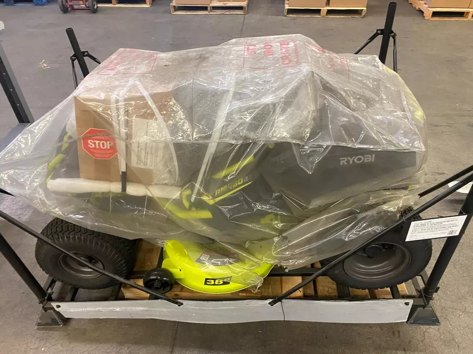 Electric Lawnmower | Ryobi 38 inches 100 Ah Battery Electric Rear Engine Riding Lawn Mower | NIB | Lawnmower | MSRP $5,200