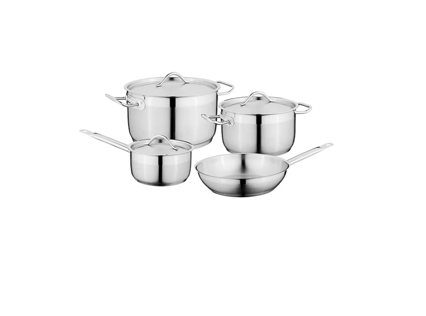NEW BergHOFF Hotel 7pc Stainless Steel Cookware Set