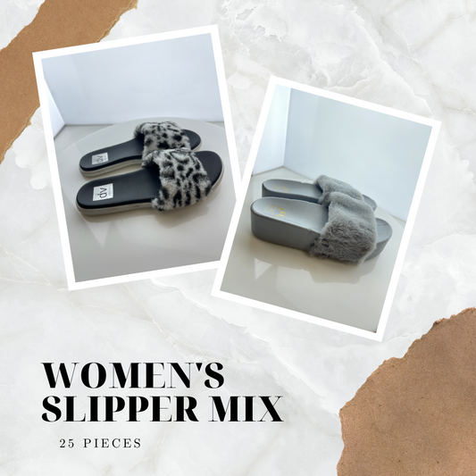Women's Slipper Mix | 25 pairs