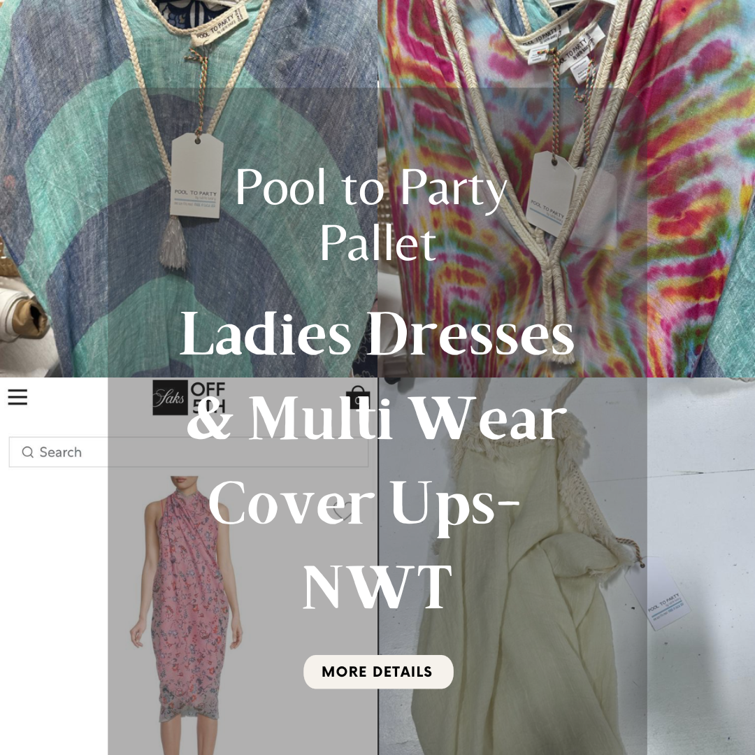 Pool to Party | Women's Dresses & Multi Wear Cover Ups | NWT | Pallets | 250 Pieces Min.