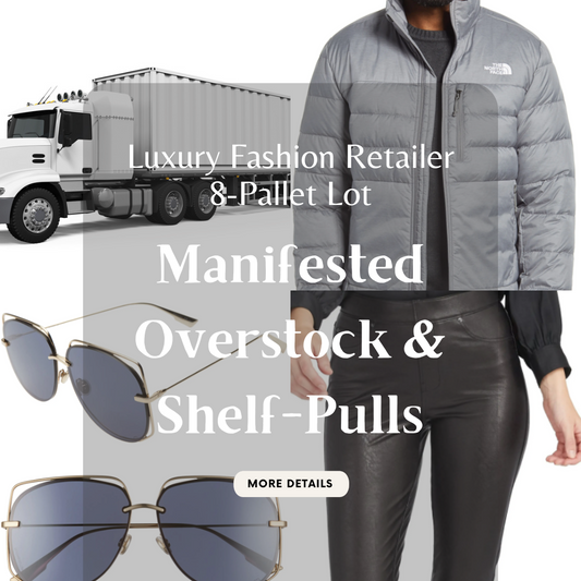 Luxury Fashion Retailer | Overstock & Shelf Pulls | Manifested Assortment | 6,879 Pieces | MSRP ~$244k+ | LOT 2176 | 8 Pallet | TRUCKLOAD