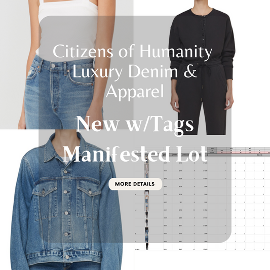 Citizens of Humanity | Women's Apparel | Brand NWT | MANIFESTED | 124 Piece Lot