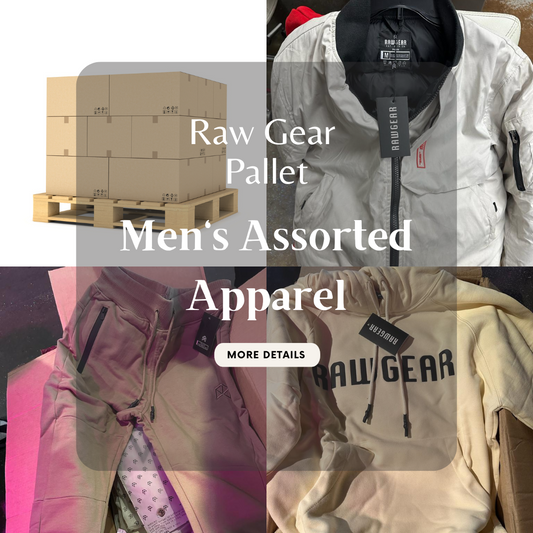 Raw Gear | Pallets | Men's Assorted Apparel | NWT | 250 Piece Min.