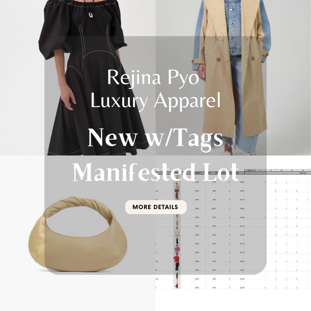 Rejina Pyo | Women's Luxury Apparel and Bags | Brand NWT | MANIFESTED | 85 Piece Lot